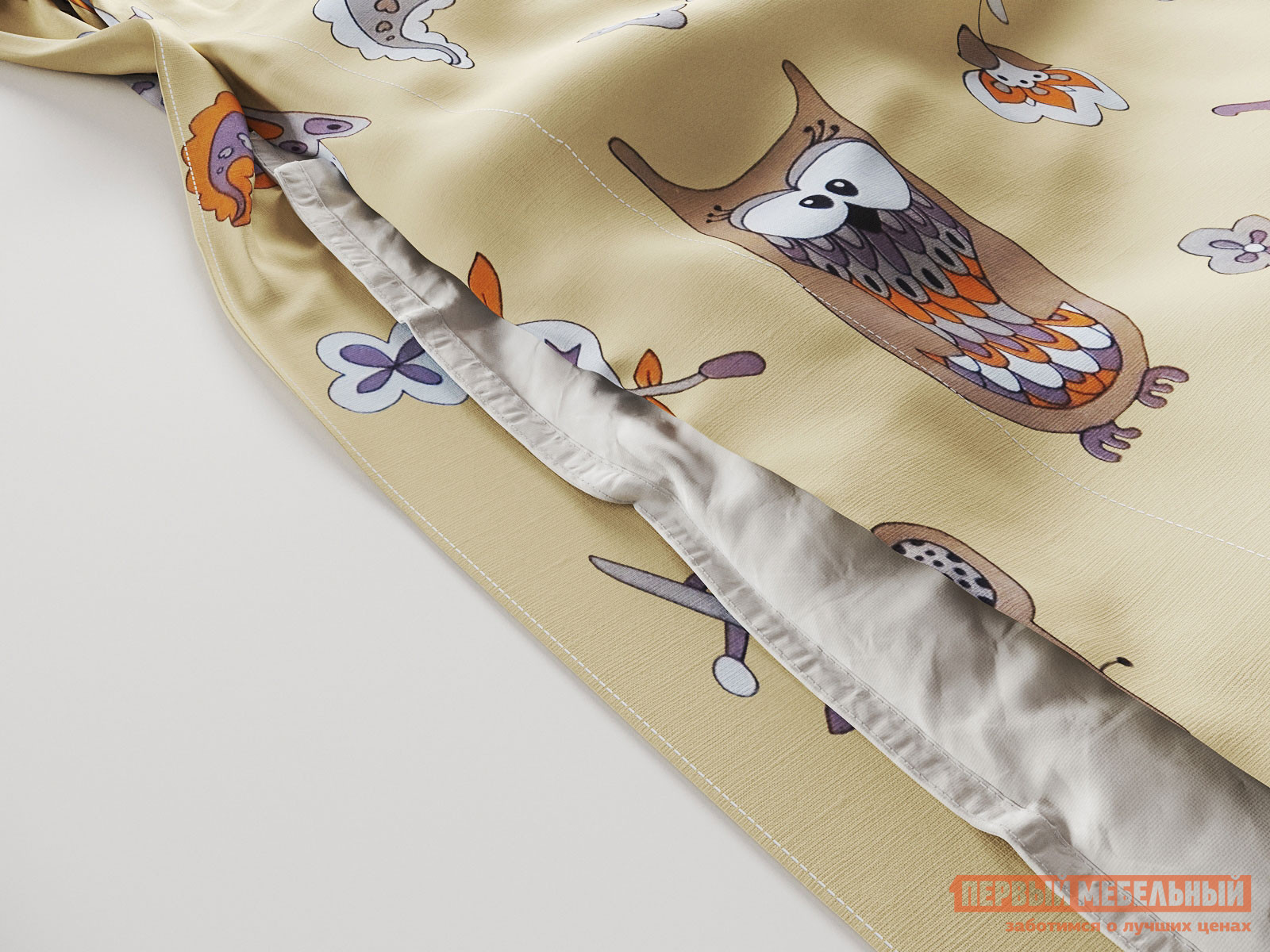 Детский комплект постельного белья  Сказочные птицы Совенок, поплин от Первый Мебельный