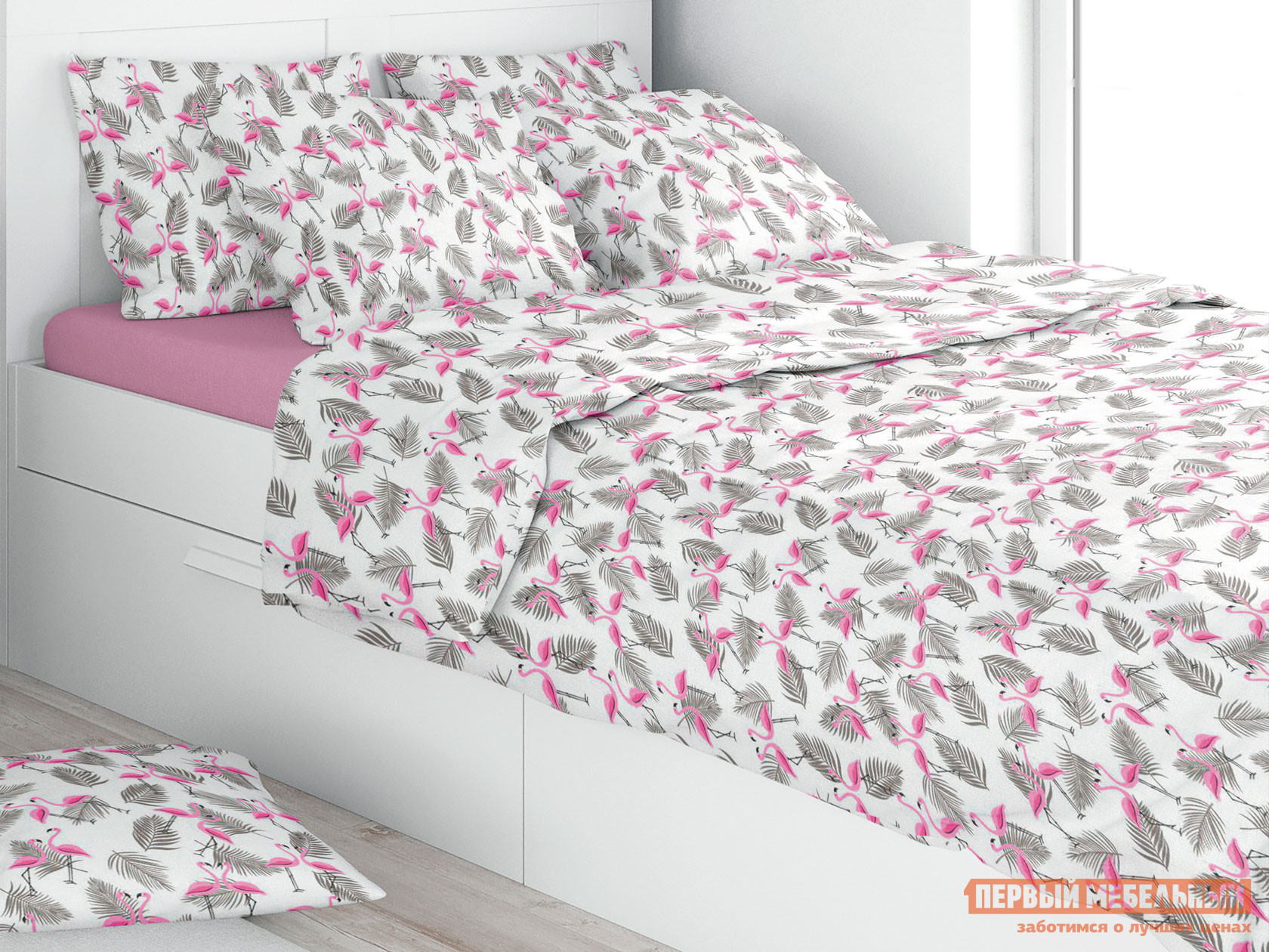 Комплект постельного белья Первый Мебельный Фламинго комплект постельного белья первый мебельный королевский узор