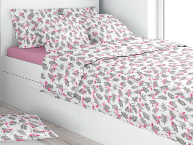 Детский комплект постельного белья Фламинго