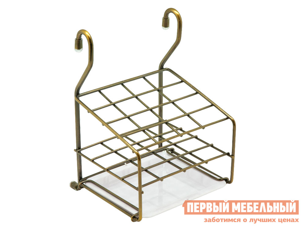 Кухонный органайзер  Цвергер Античная бронза, металл / Белый, пластик
