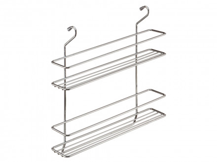 Двухъярусная полка для специй на рейлинг 105-134845