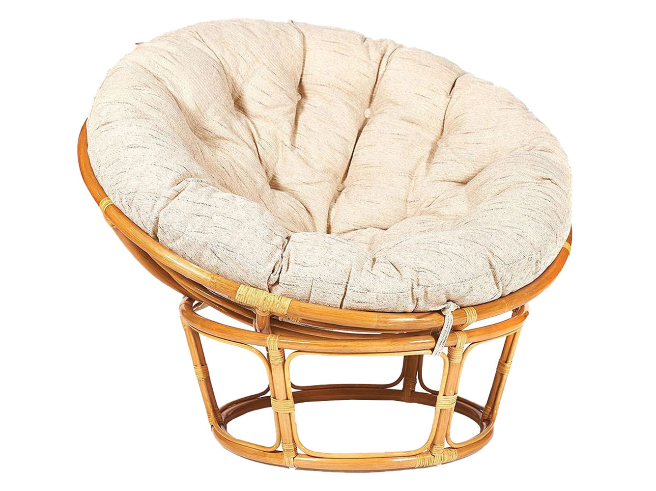 Круглое плетеное кресло из ткани для девичьей спальни или гостиной
