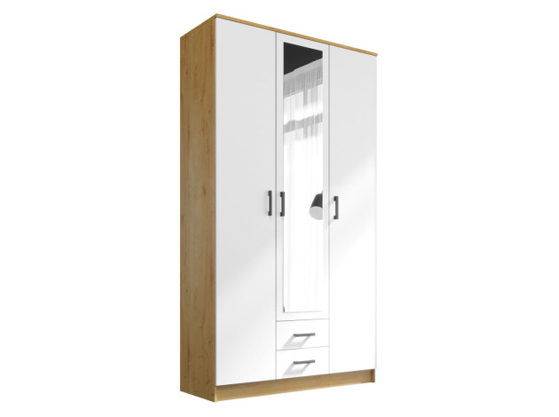 Распашной шкаф Эко Трио с зеркалом