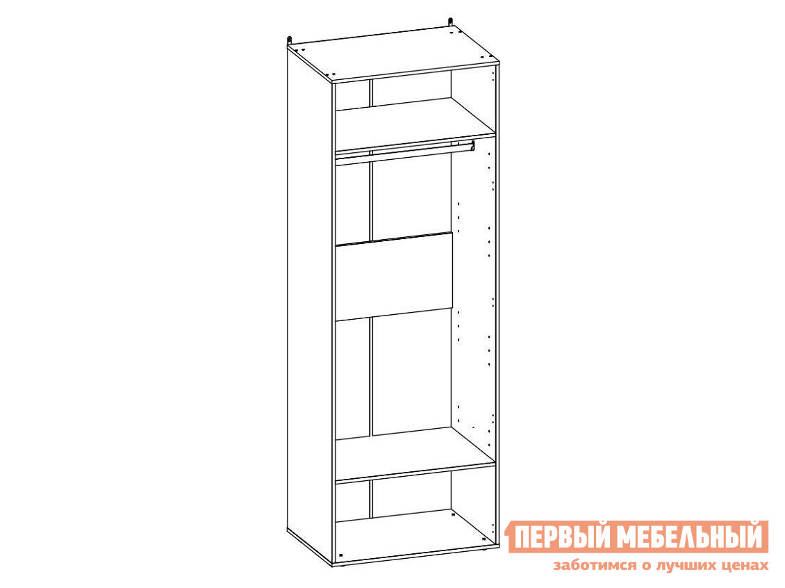 

Распашной шкаф Норвуд Белый / Орех шоколадный, Без зеркала, Норвуд Белый / Орех шоколадный, Без зеркала