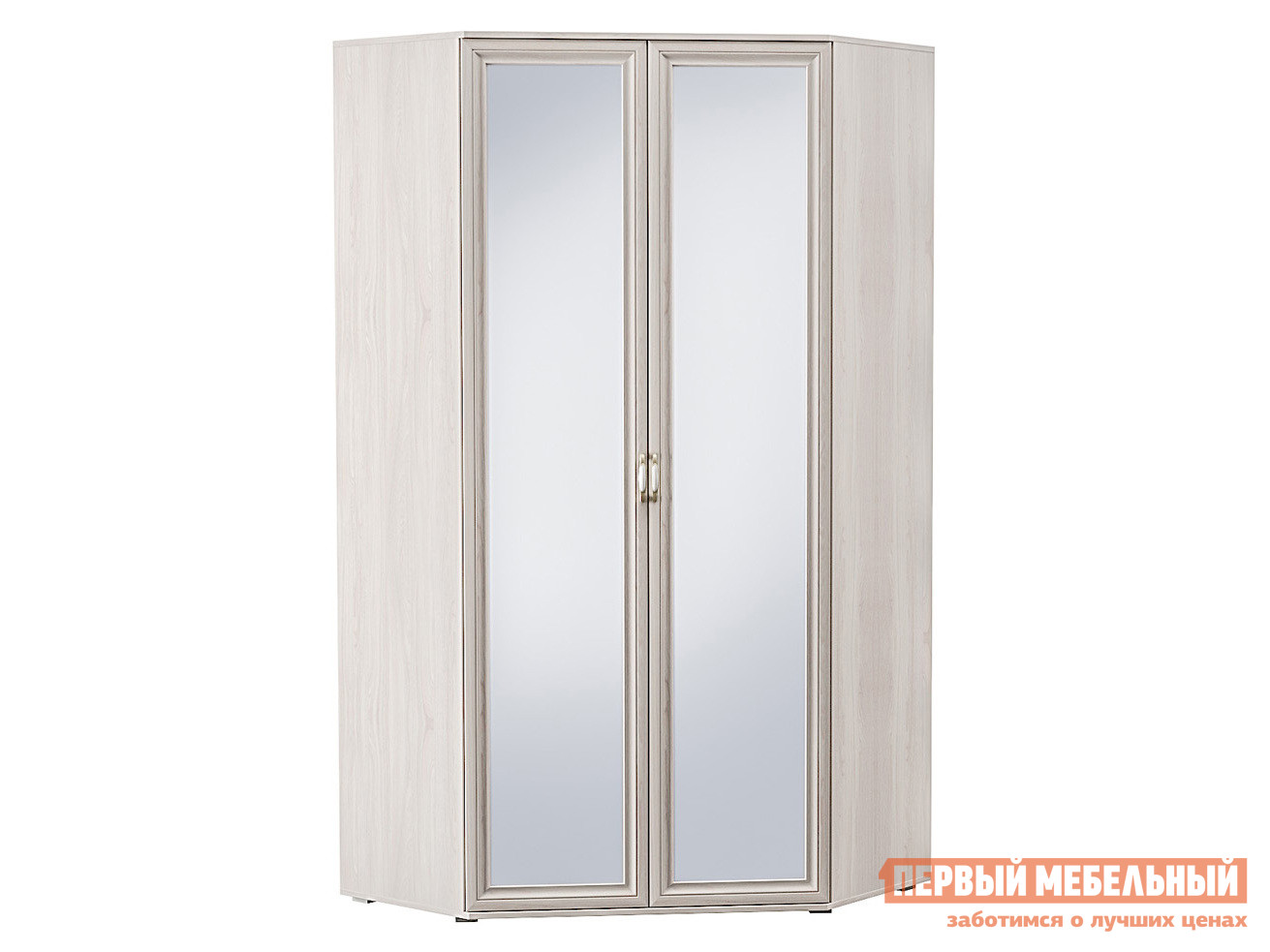 

Распашной шкаф Шкаф угловой с зеркалом Аврора 1792/02 Ясень Анкор светлый, Светлое дерево, Шкаф угловой с зеркалом Аврора 1792/02 Ясень Анкор светлый