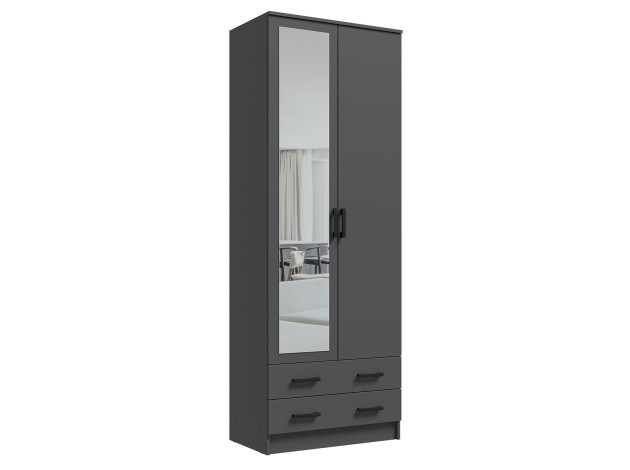 Распашной шкаф Эко Дуэт с зеркалом