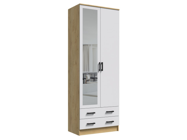 Распашной шкаф Эко Дуэт с зеркалом