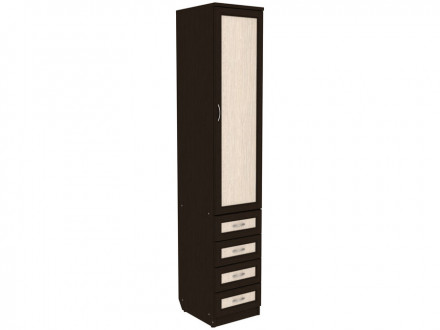 Узкий шкаф для белья с ящиками