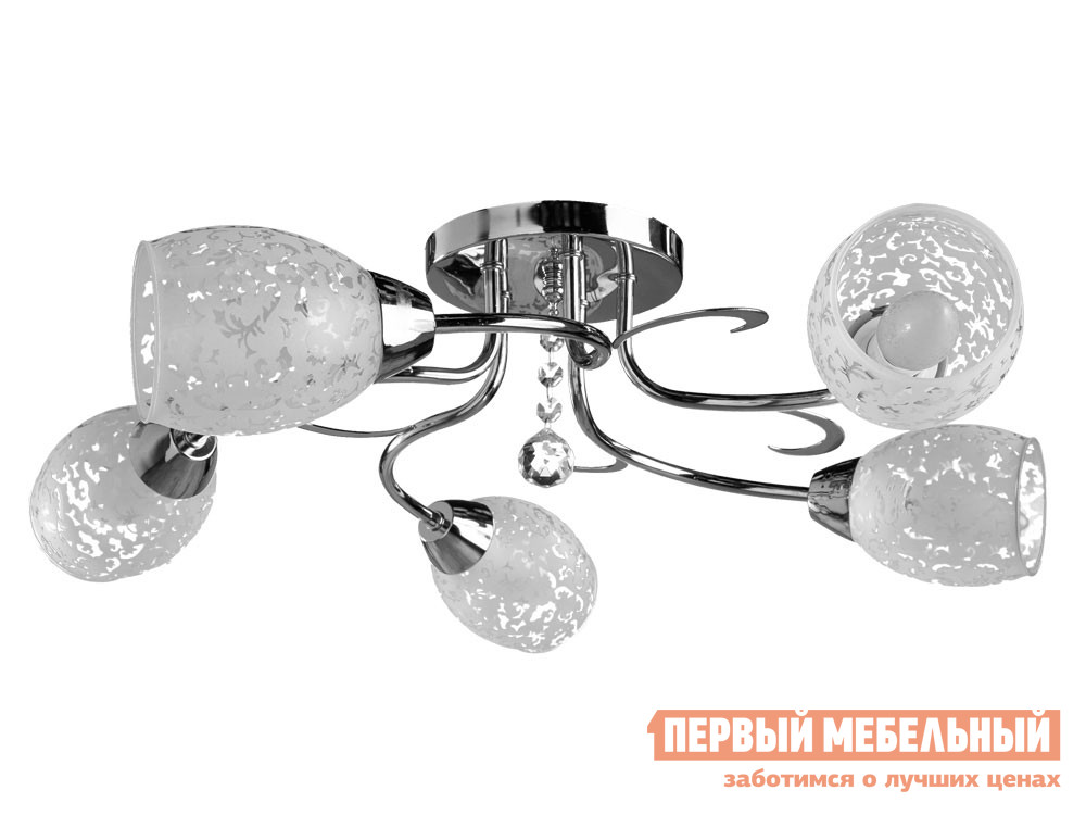 

Люстра Люстра STEFANIA A6055PL-5CC Хром / Белый, Люстра STEFANIA A6055PL-5CC Хром / Белый