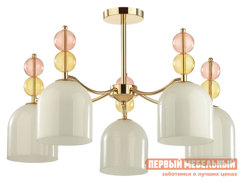 

Люстра GILLIAN 4589/5C Золотой / Белый, GILLIAN 4589/5C Золотой / Белый