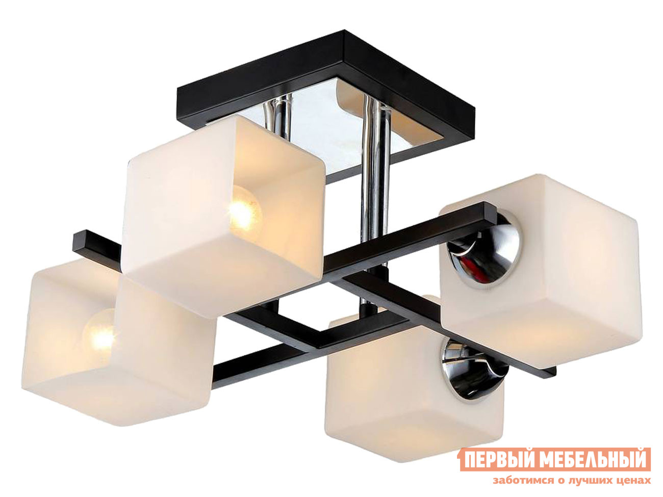 

Люстра Люстра потолочная MD.0073-4-S WENGE+CH 4*60Вт E27 Хром, Черный / Белый, Люстра потолочная MD.0073-4-S WENGE+CH 4*60Вт E27 Хром, Черный / Белый