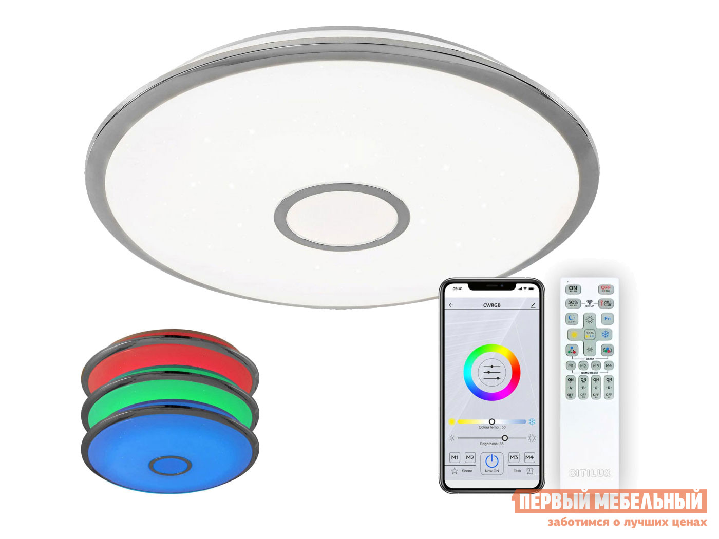 

Люстра CL703A80G Старлайт Смарт Белый / Хром, CL703A80G Старлайт Смарт Белый / Хром