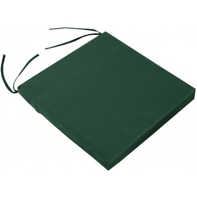 Матрас для шезлонга  Подушка для стула 40х40х5см на молнии, Темп Зеленый