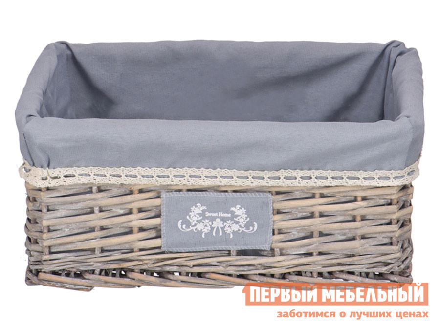 

Корзина для хранения Лен Ивовая лоза / Серый, ткань, Лен Ивовая лоза / Серый, ткань, XS