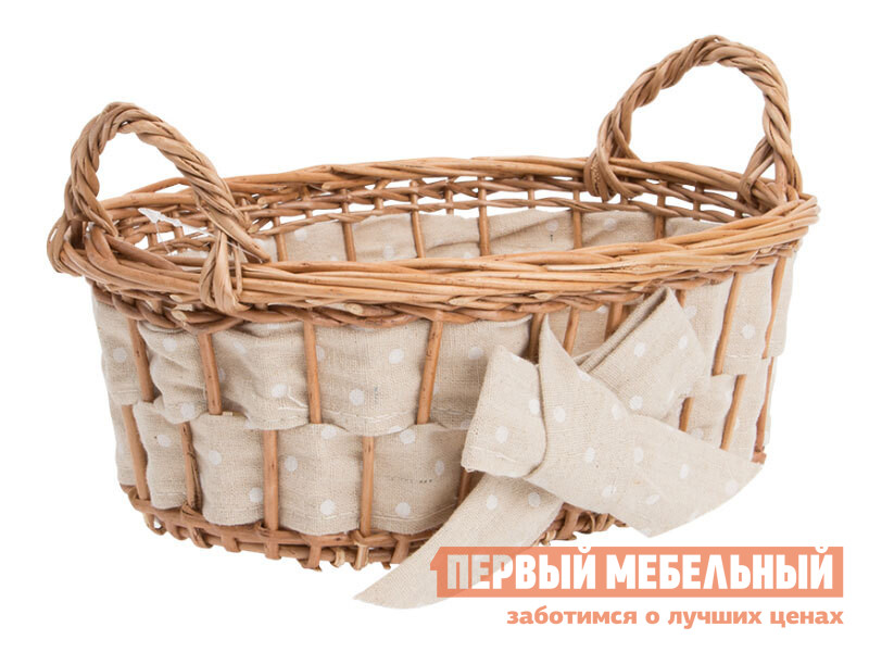 

Корзина для хранения Бантик Ивовая лоза / Бежевый, ткань, Бантик Ивовая лоза / Бежевый, ткань, S