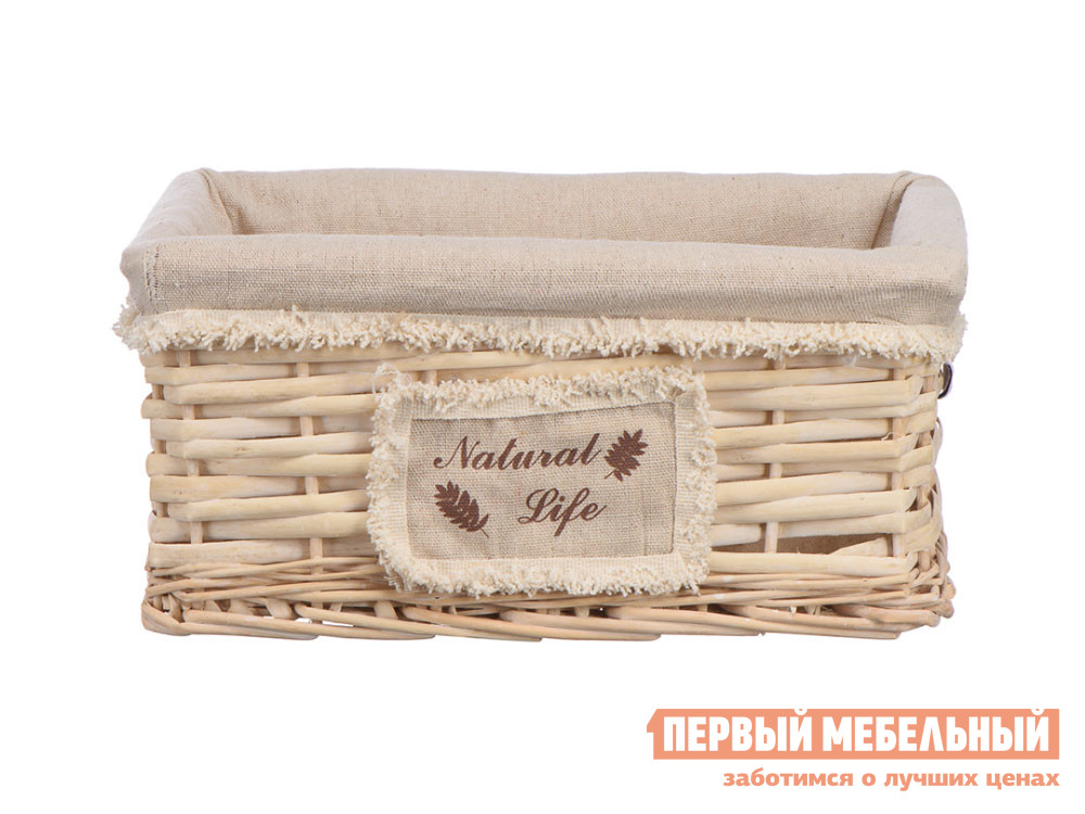 

Корзина для хранения Природа Ивовая лоза / Бежевый, ткань, Природа Ивовая лоза / Бежевый, ткань, S