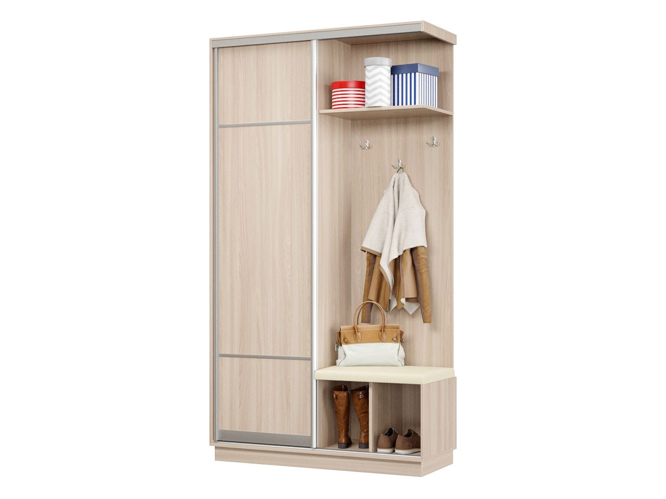 

Прихожая Хочу домой, Белый, Прихожая Прихожая Маршал Лайт 08 120 см мягкая Ясень Шимо светлый / Белый, экокожа, 2400 мм, 450 мм, Левая