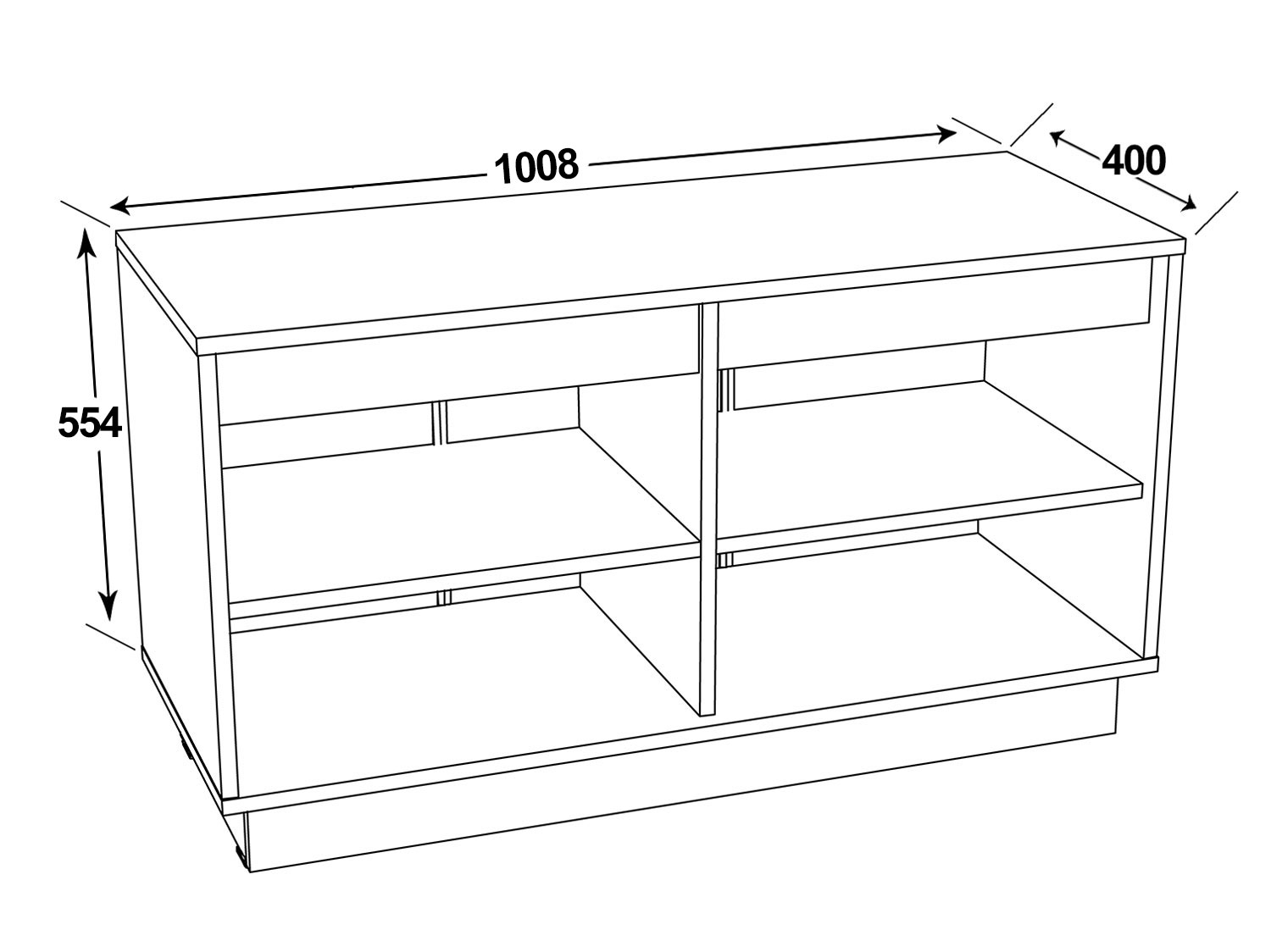 обувница в прихожую размеры и чертежи с размерами