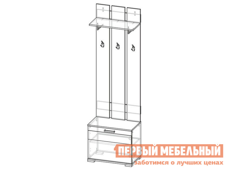 Прихожая  Юнона Венге / Дуб Молочный от Первый Мебельный