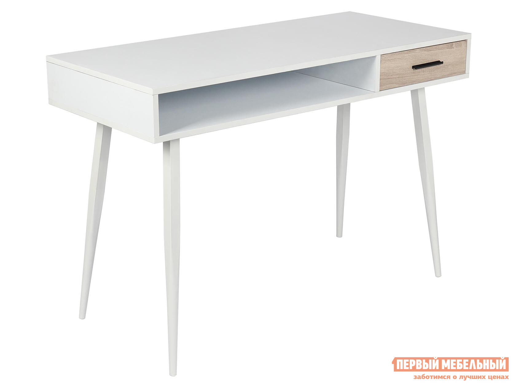 Письменный стол  WD-10 Белый, металл, МДФ / Дуб