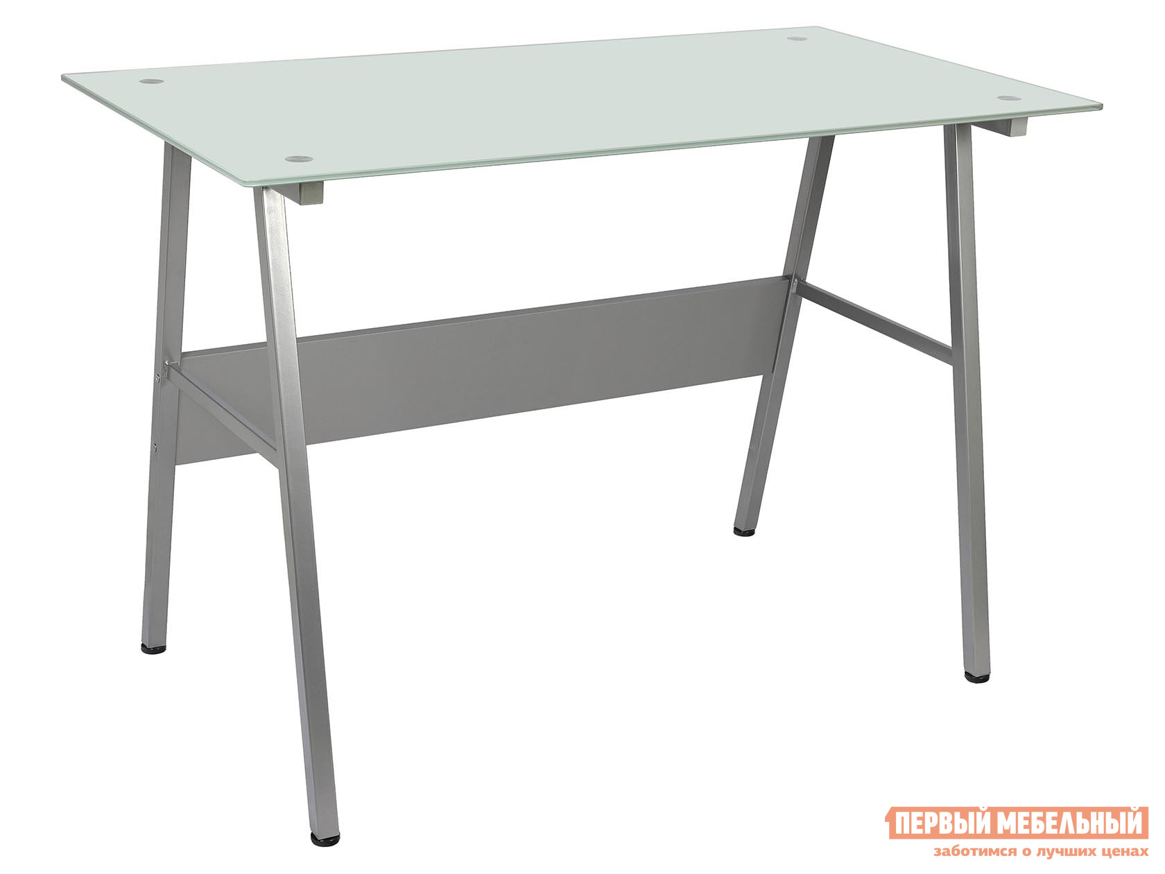 Письменный стол  GD-04 Серый, металл / Стекло матовое