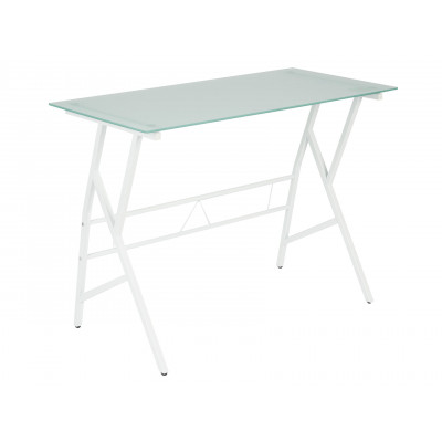 Письменный стол  GD-02 Белый, металл / Матовое стекло
