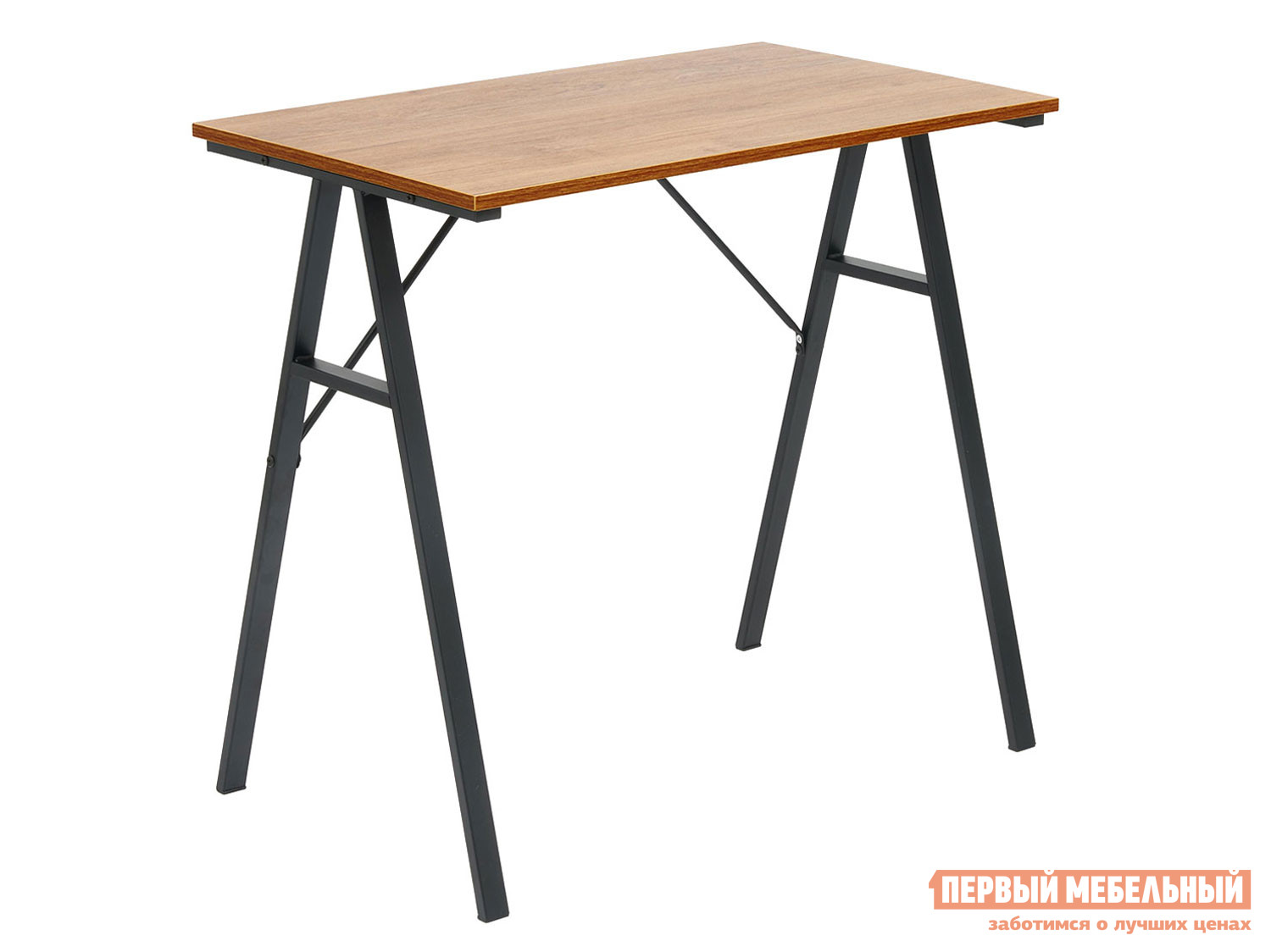 Письменный стол  WD-01 Коричневый, ЛДСП / Черный, металл