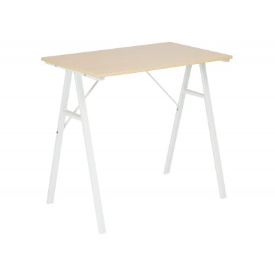 Письменный стол  WD-01 Бежевый, ЛДСП / Белый, металл