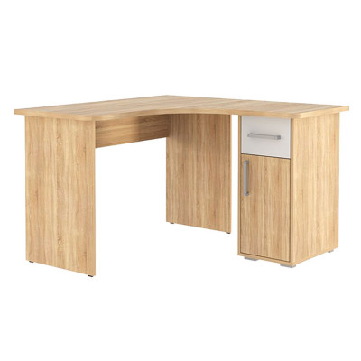 Письменный стол  Лайт-1 угловой Дуб сонома / Белый