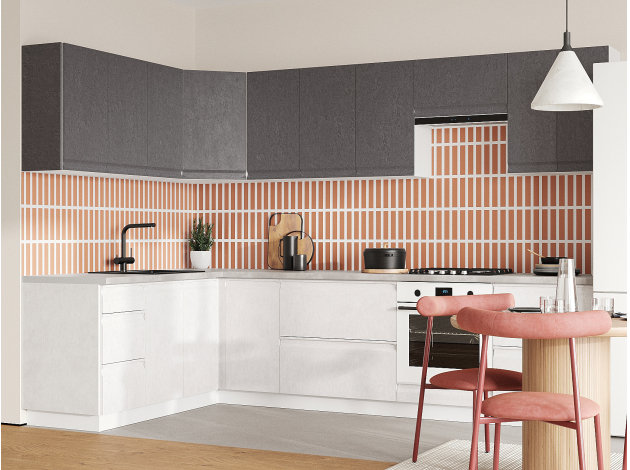 Кухонный гарнитур Вельвет 300х180 см