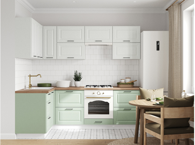 Кухонный гарнитур Грейвуд 240х140 см