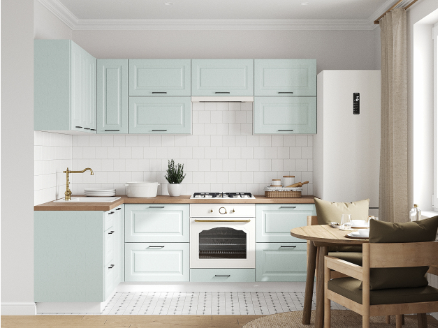 Кухонный гарнитур Грейвуд 240х140 см