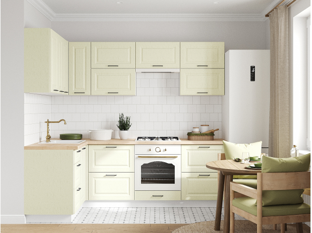 Кухонный гарнитур Грейвуд 240х140 см