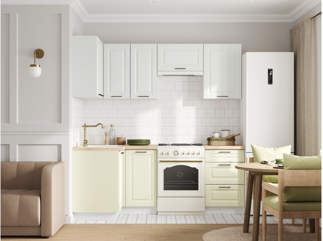 Кухонный гарнитур Грейвуд 210х100 см