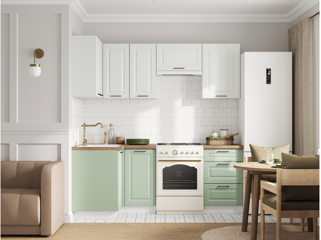 Кухонный гарнитур Грейвуд 210х100 см