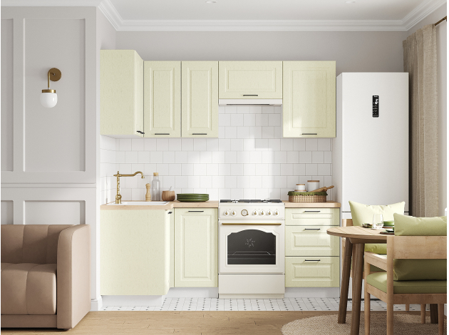 Кухонный гарнитур Грейвуд 210х100 см