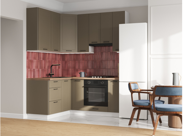 Высокий кухонный гарнитур Вектор 180х150 см