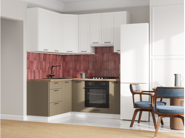 Высокий кухонный гарнитур Вектор 180х150 см