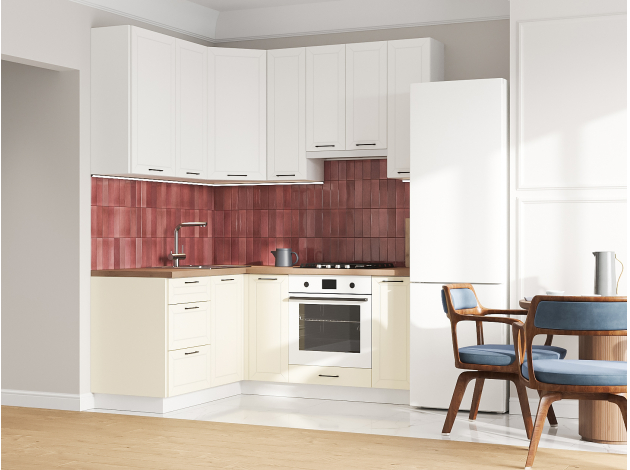 Высокий кухонный гарнитур Вектор 180х150 см