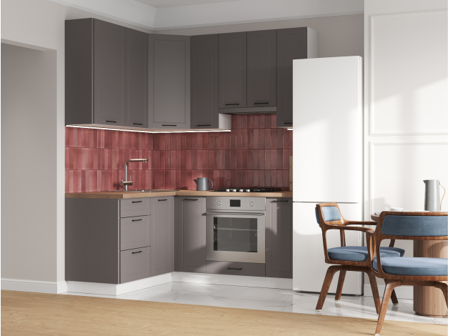 Высокий кухонный гарнитур Вектор 180х150 см