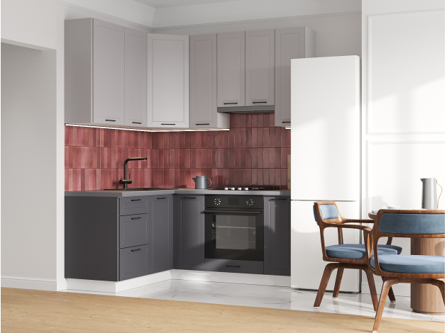 Высокий кухонный гарнитур Вектор 180х150 см