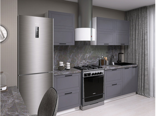 Кухонный гарнитур Вектор 180 см с антресольными шкафами