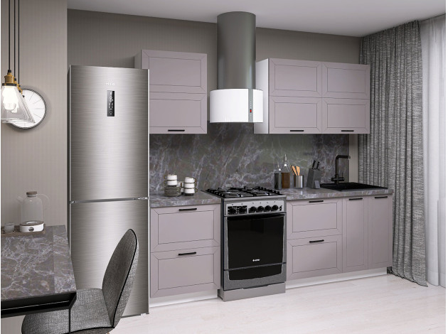 Кухонный гарнитур Вектор 180 см с антресольными шкафами