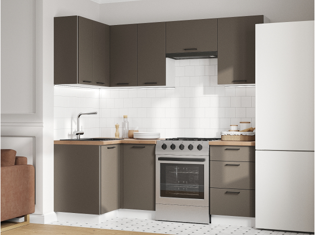 Кухонный гарнитур Аурелио 210х100 см