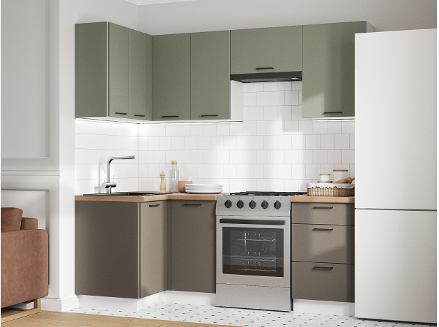 Кухонный гарнитур Аурелио 210х100 см