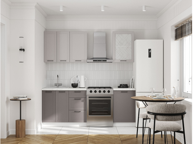 Кухонный гарнитур Вектор 150 см со стеклом