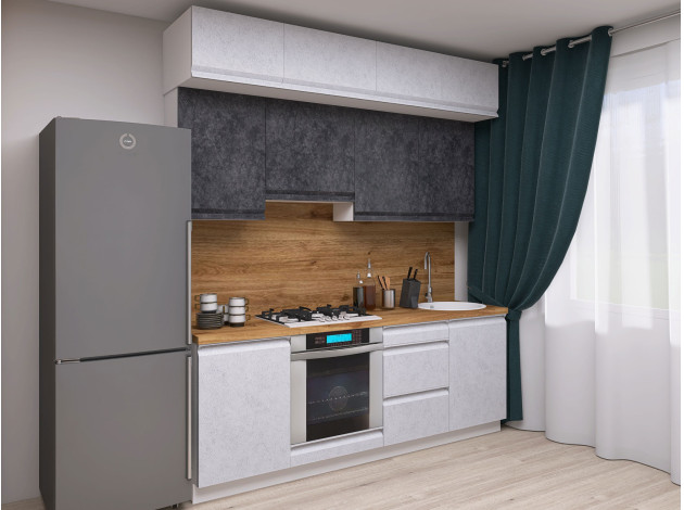 Кухонный гарнитур Вельвет 210 см