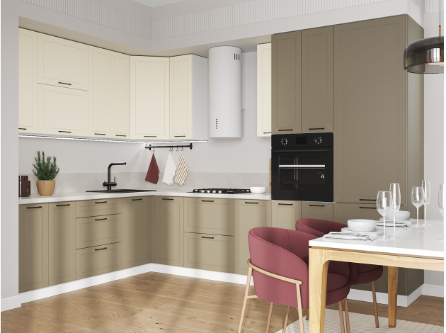 Высокий кухонный гарнитур Вектор 320х220 см