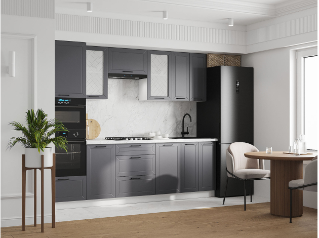 Кухонный гарнитур Вектор 260 см с антресолью