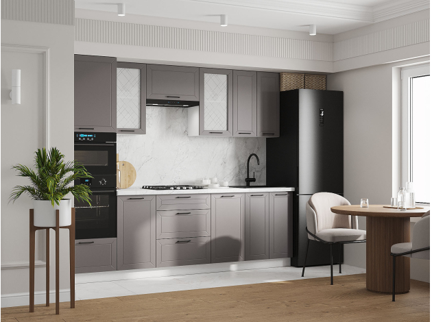 Кухонный гарнитур Вектор 260 см с антресолью